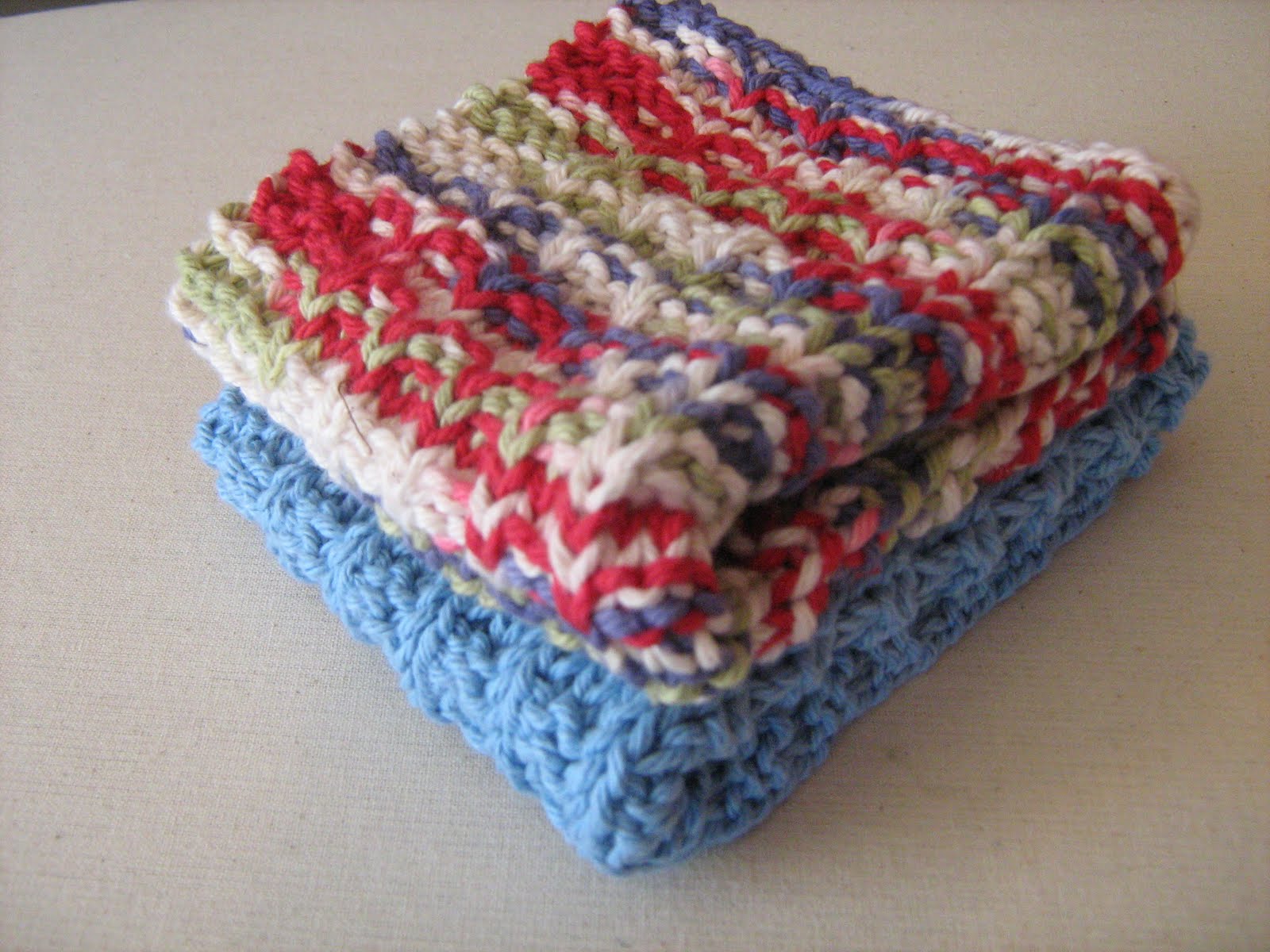 Totally Real: Knitted Cotton Dishcloths