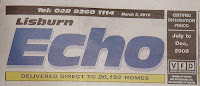 Lisburn Echo free sheet masthead