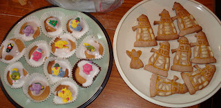 Mister Men and Little Liss buns + Dalek cookies
