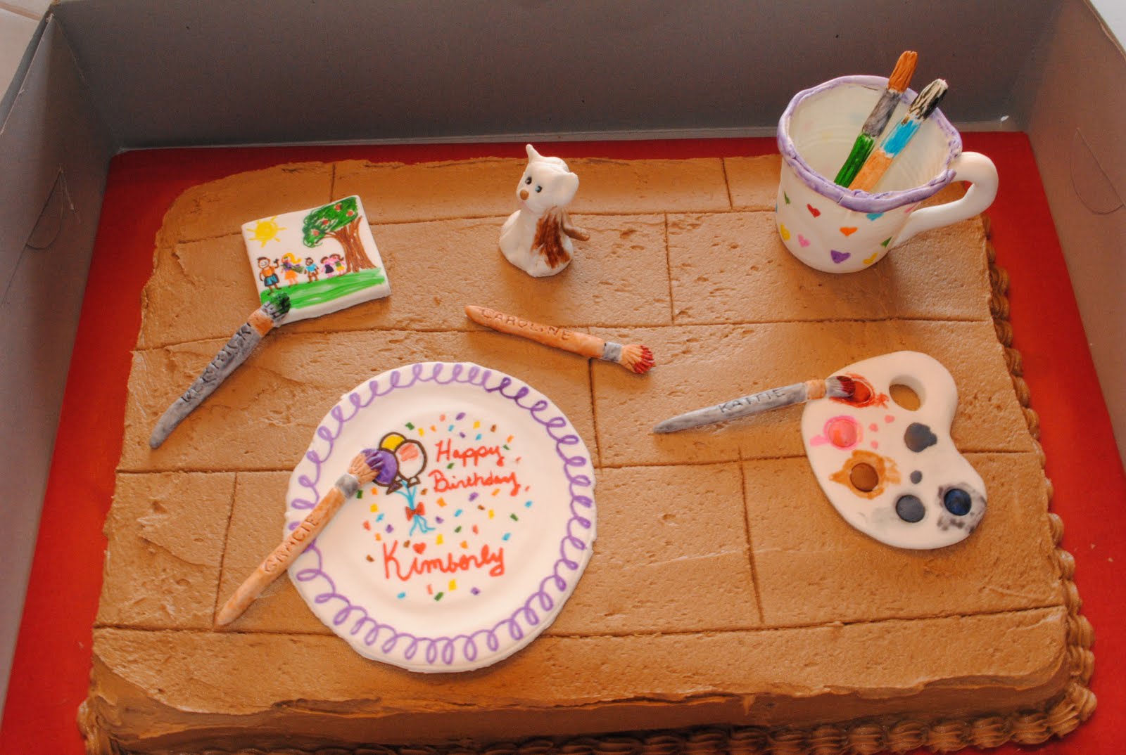 Kaaren's Kakes Pottery Party Cake