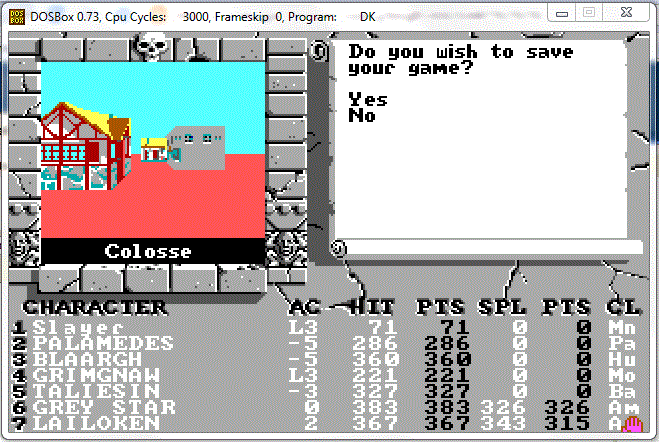 I can save the GAME?