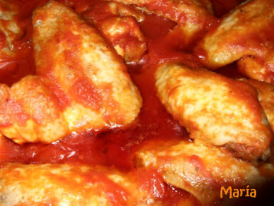 Alitas De Pollo Con Tomate
