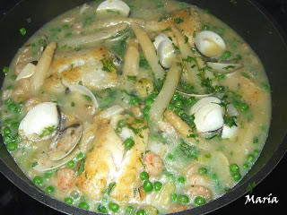 Bacalao Y Merluza En Salsa De Espárragos
