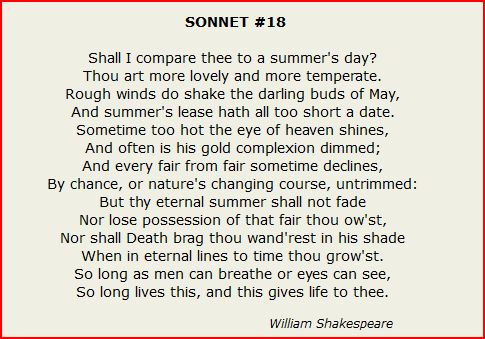 Sonnet 18