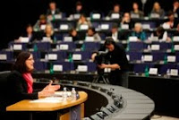 Cecilia Malmström in her Hearing, 19/01/10 (Photo: European Parliament)