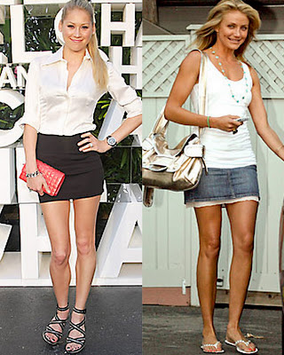 anna kournikova mini skirt
