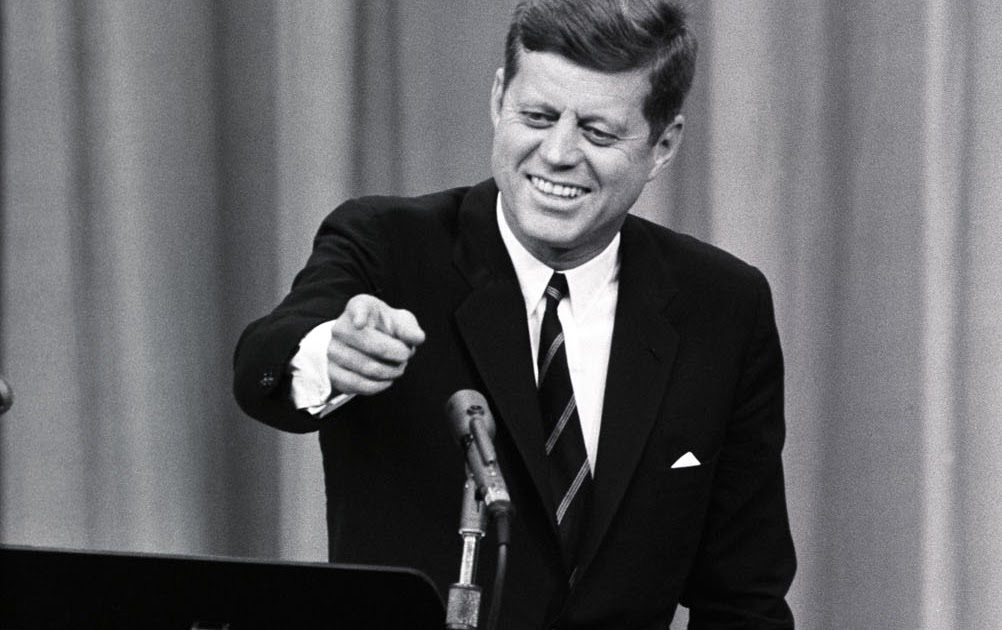 JFK + 50 JFKS 1ST NEWS CONFERENCE