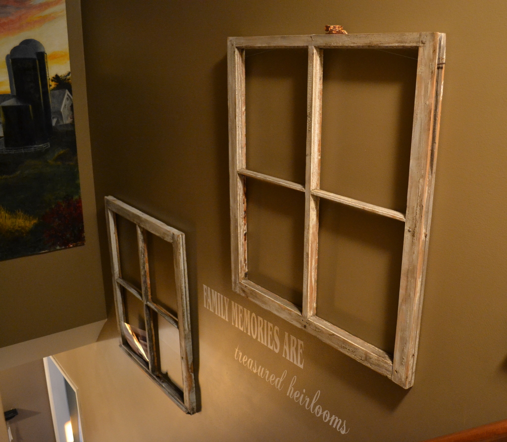 Thrifty Decorating Old windows as wall decor