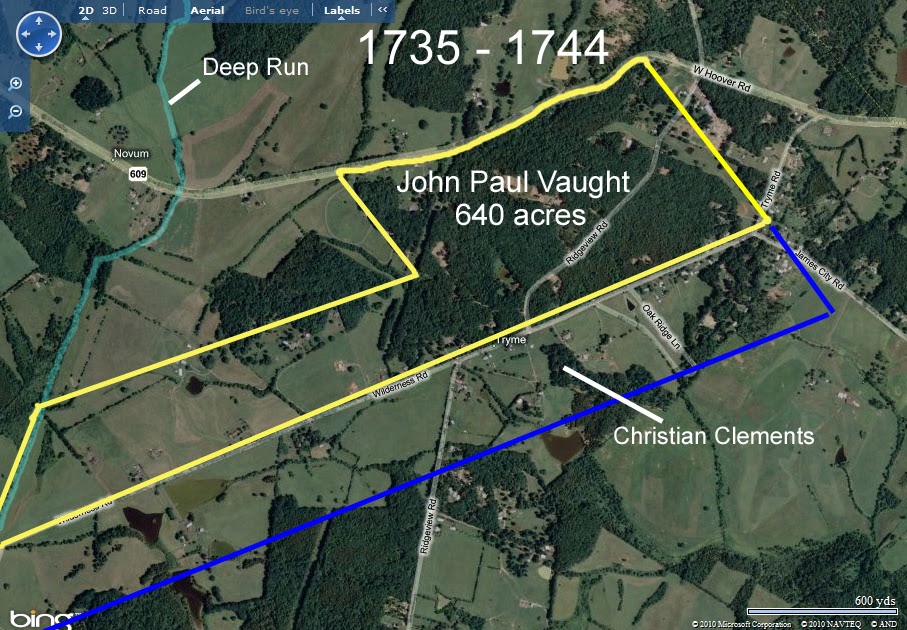 Vaught Family History The first Vaught homestead in Virginia