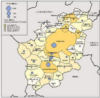 mapa de los Humedales