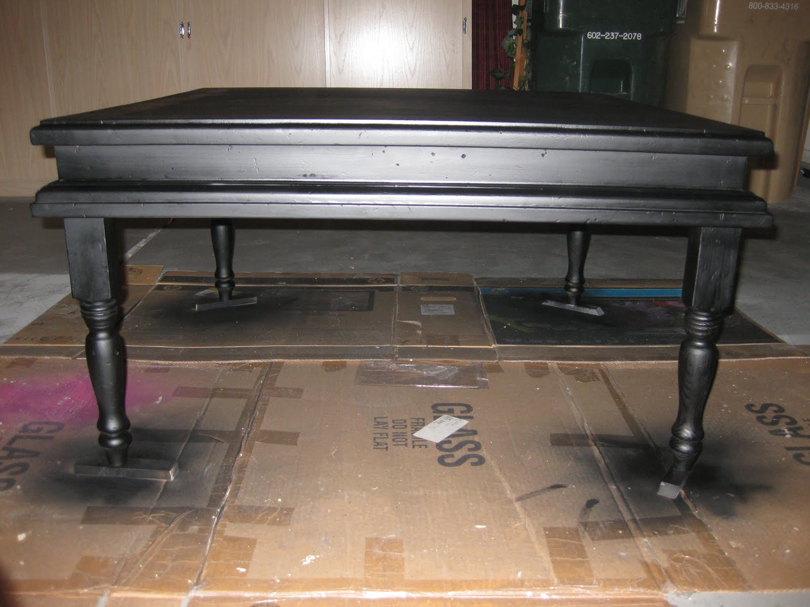 The Rusty Plum Coffee Table and Ottoman Makeover!