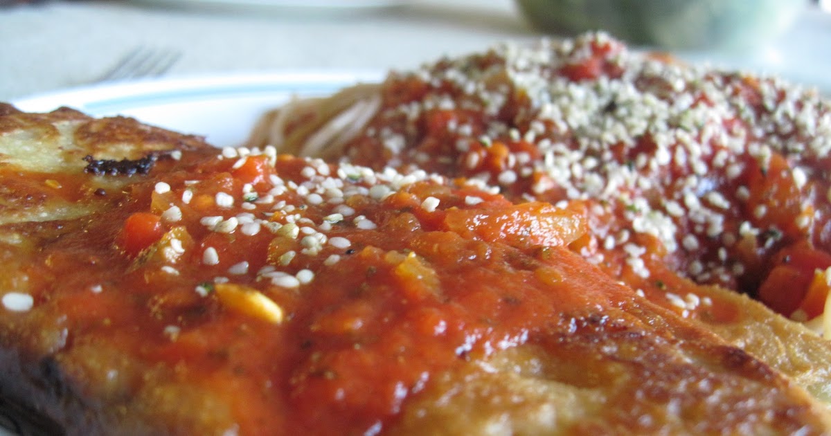 Simple. Healthy. Tasty Pan Fried Eggplant with Marinara Sauce