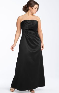 JS Boutique Strapless Satin Gown JS Boutique Strapless Satin Gown