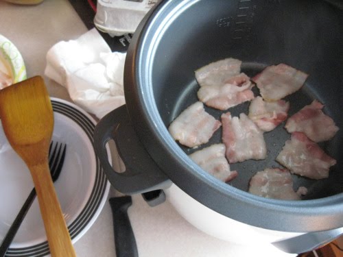 bacon in a rice cooker.