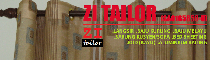 Tempahan Langsir, Railing Langsir, Baju Kurung, Baju Melayu,Sarung Kusyen