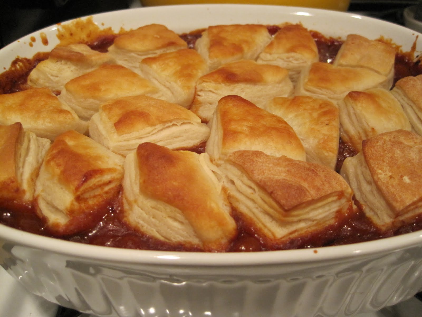 Table For Two .bbq beef biscuit bake.