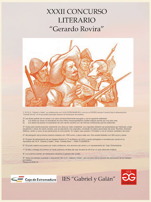 Cartel Concurso Literario Gerardo Rovira