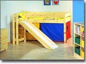 Childrens Thuka Midsleeper Bed With Slide