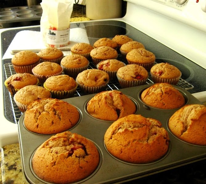 Sweet Virginia Strawberry Muffins