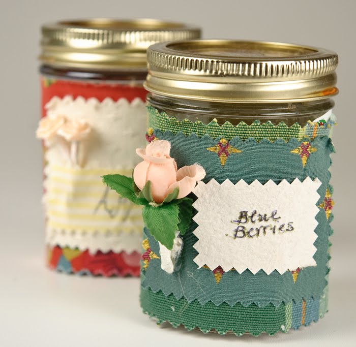 Babi Sugarman Sewing Craft Lace Decor Jam Jars Somerset Studio