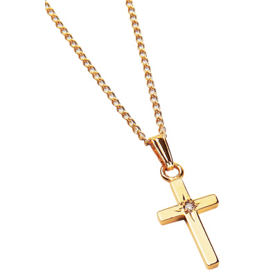 Gold Necklace Cross