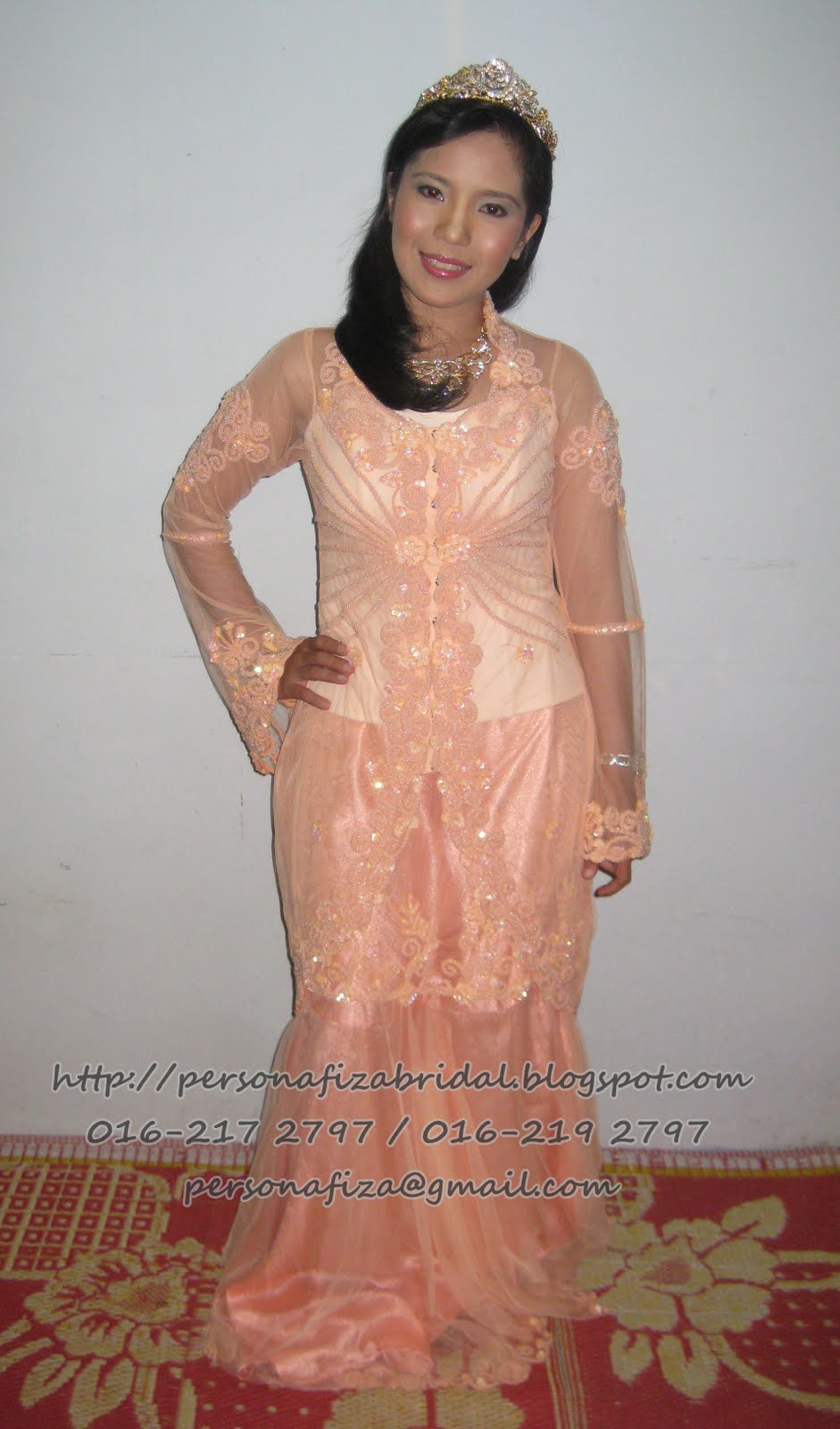 Baju Nikah Peach