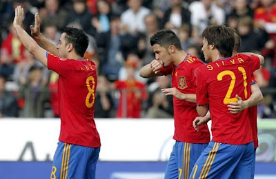 España vencio a Arabia Saudi