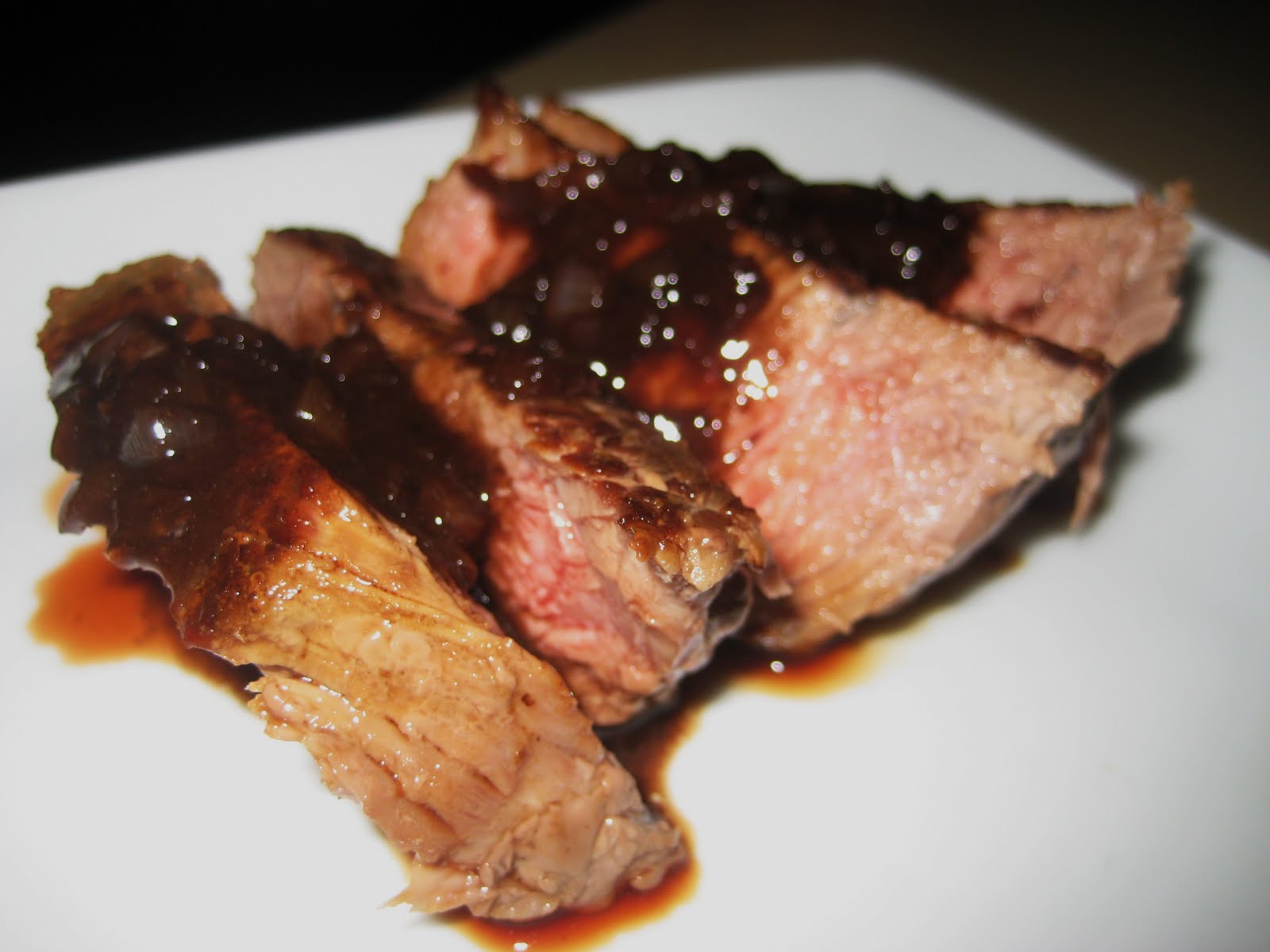 Type A Mommy Pan Seared Steak with Red Wine Sauce