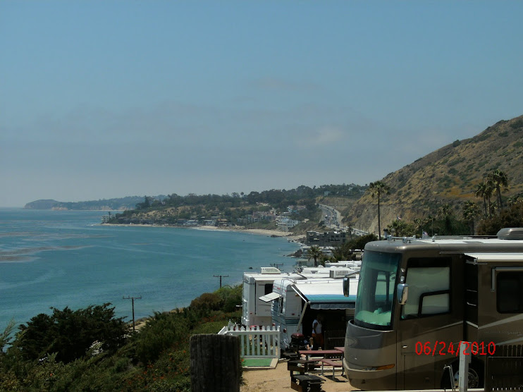 view from the rv park in malibu