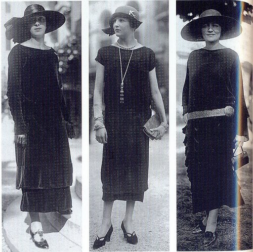 coco chanel 1920s little black dress