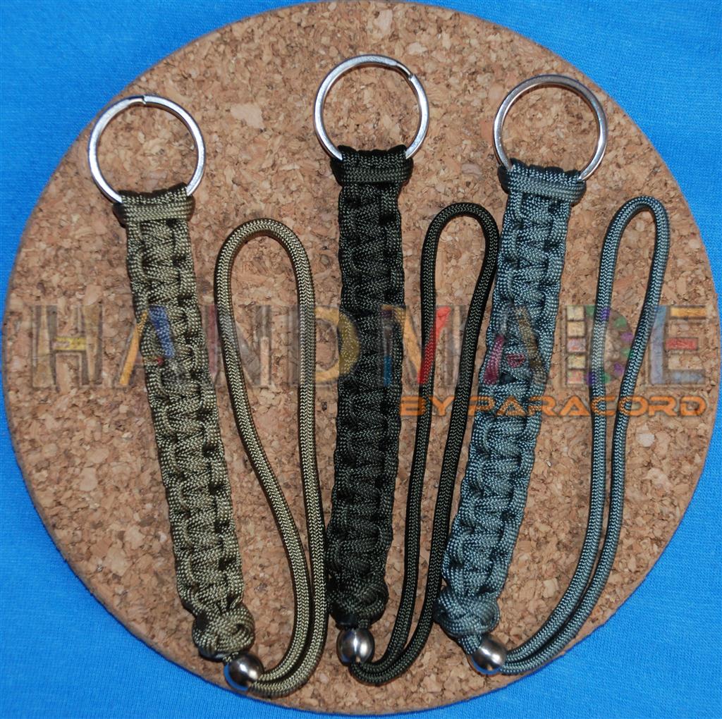 Hamdmade by Paracord Cobra Stitch Wrist Lanyard
