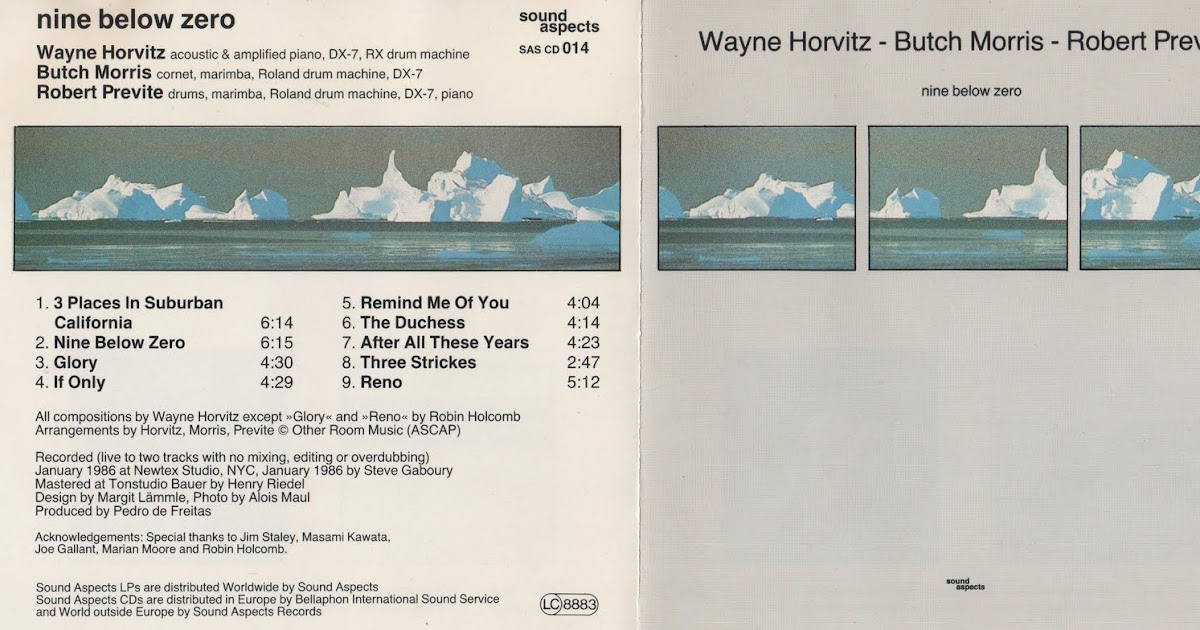 Wayne Horvitz Butch Morris Robert Previte Nine Below Zero Wayne Horvitz Butch Morris Robert Previte Nine Below Zero