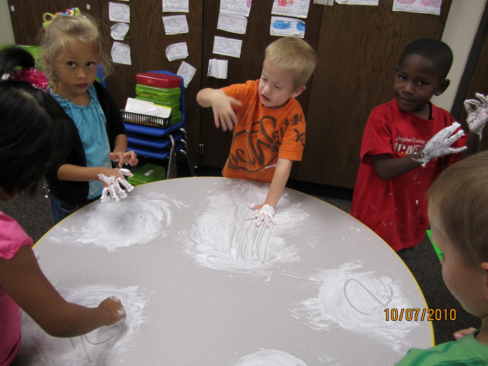 Mrs. Bradley's ESL Class Shaving Cream Numbers