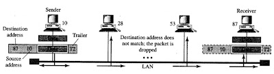 Physical addresses in a network model