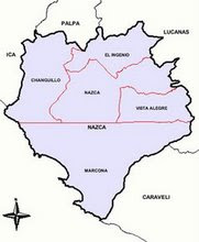 Mapa de la provincia de Nasca