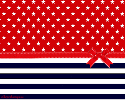 Decorate your desktop with this adorable Red White and Blue wallpaper, 