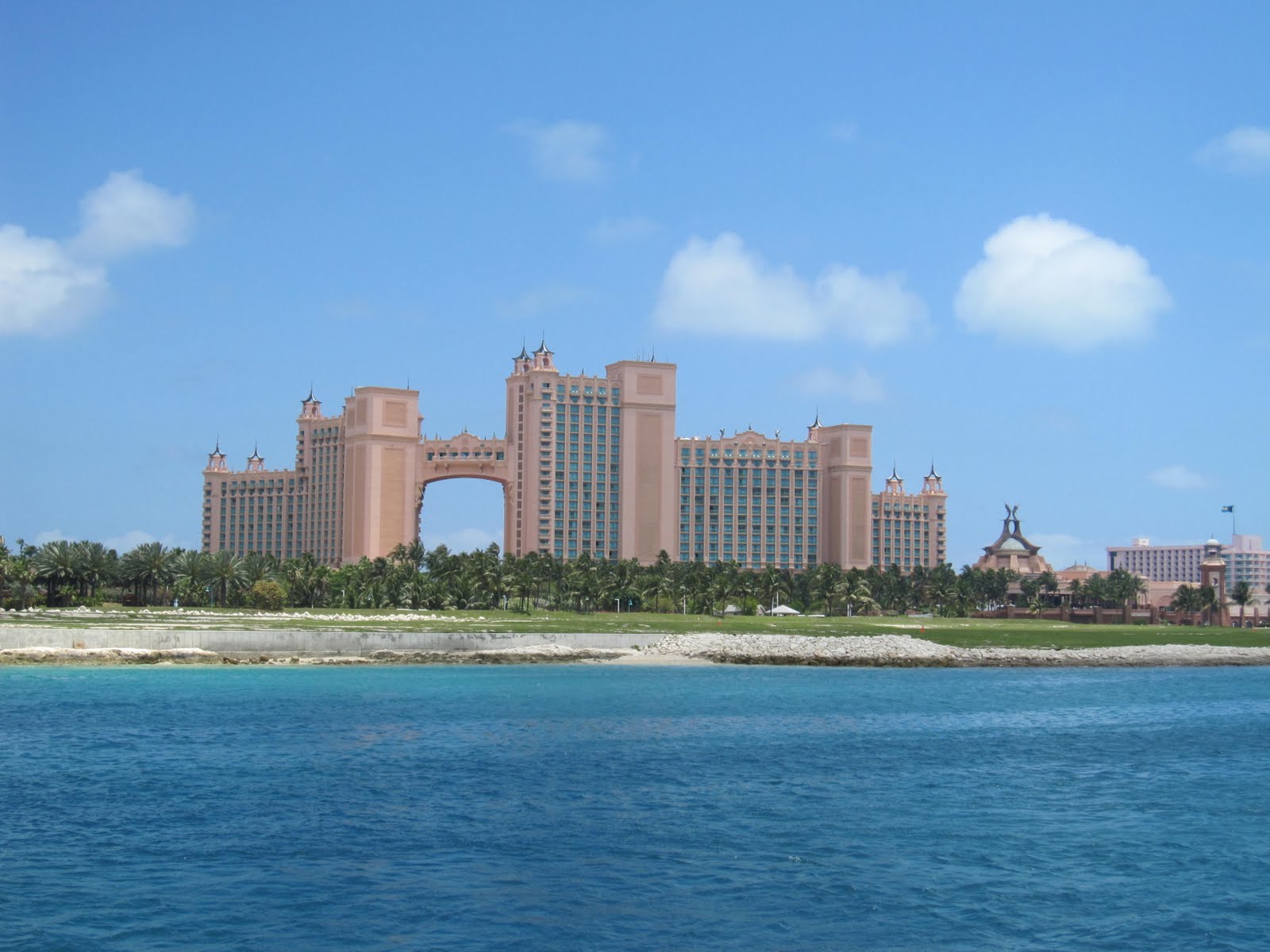 View of the massive Atlantis complex, as seen from our anchorage View of the massive Atlantis complex, as seen from our anchorage