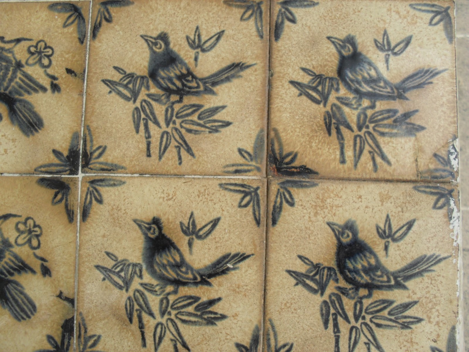 brightly coloured sunflowers: Tunisian tiles