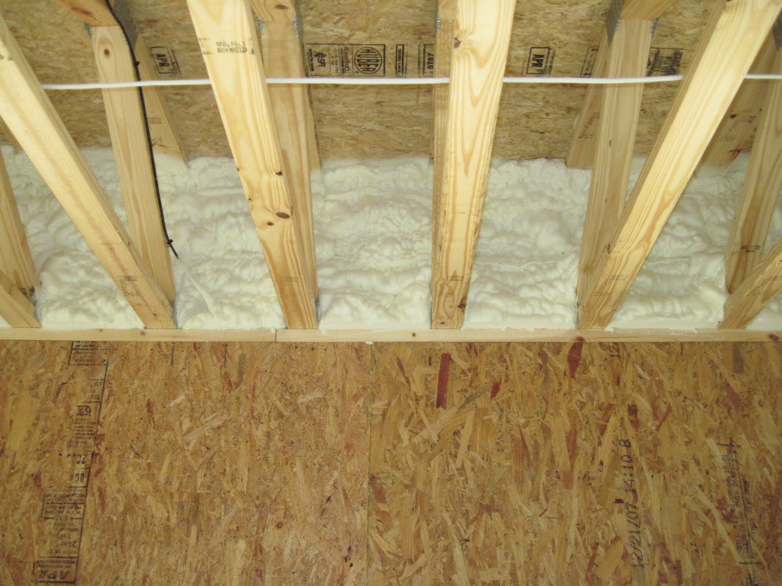 Affordable Green Home Spray Foam for Roof Deck, Gables and Bands complete