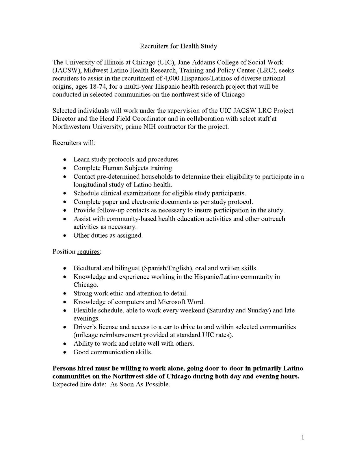 corporate recruiter job description