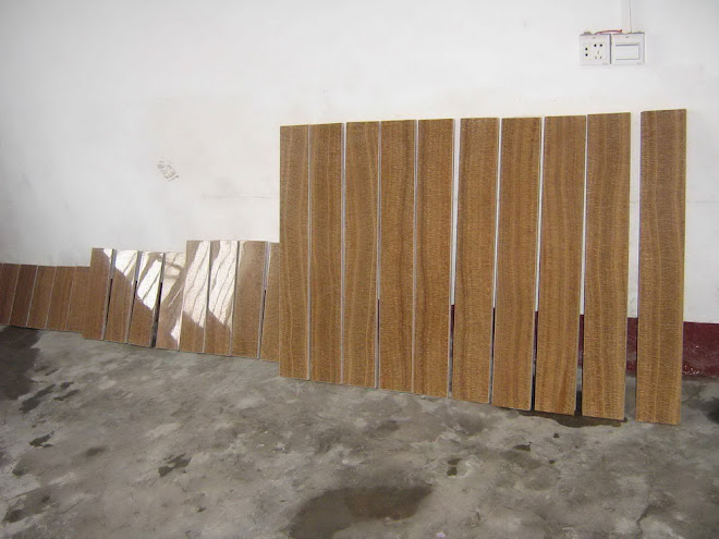 Wood vein stone tiles