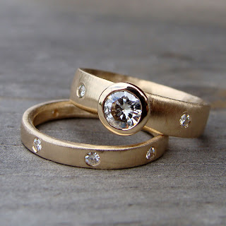 moissanite wedding band