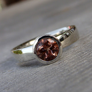 orange sunstone ring