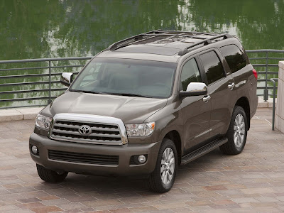 2011 Toyota Sequoia Front Top Angle View
