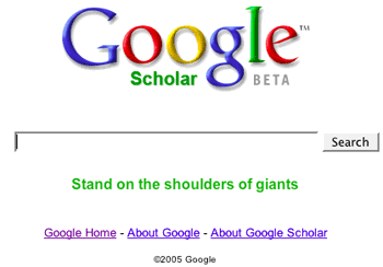 the Google Scholar