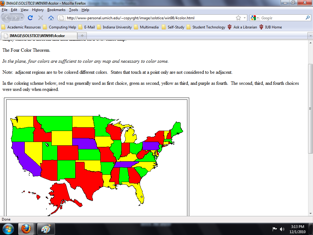 this site will help students to understand how the four color theorem works and also give a brief history of how it came to be and who made it this site will help students to understand how the four color theorem works and also give a brief history of how it came to be and who made it