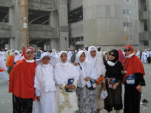 pembangunan jamarat yang belum selesai..