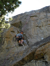 Mike climbing in Tahoe