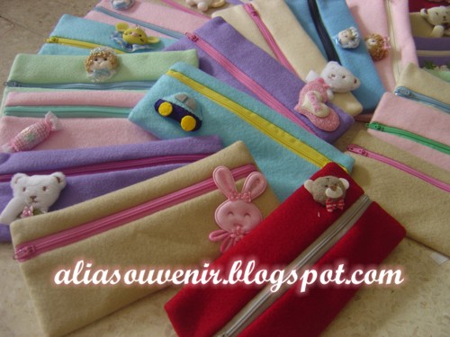 Tempat Pensil Flanel Boneka tempat pensil flanel boneka