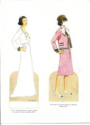 VESTIDO LARGO BLACO DE 1937-TRAJE DE CHAQUETA ROSA DE 1963